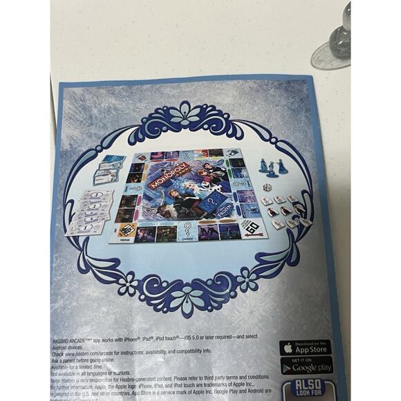 Frozen Disney Monopoly Junior Board Game 2014 Parker Brothers Hasbro Complete - Picture 4 of 7